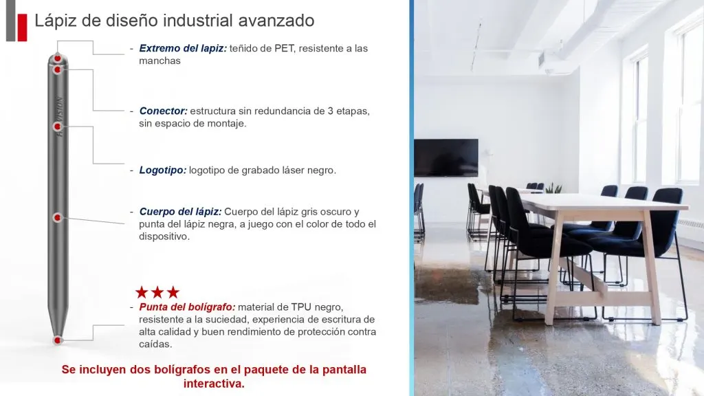 Característica 5 de las pantallas interactivas Hikvision