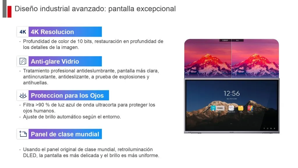 Característica 8 de las pantallas interactivas Hikvision