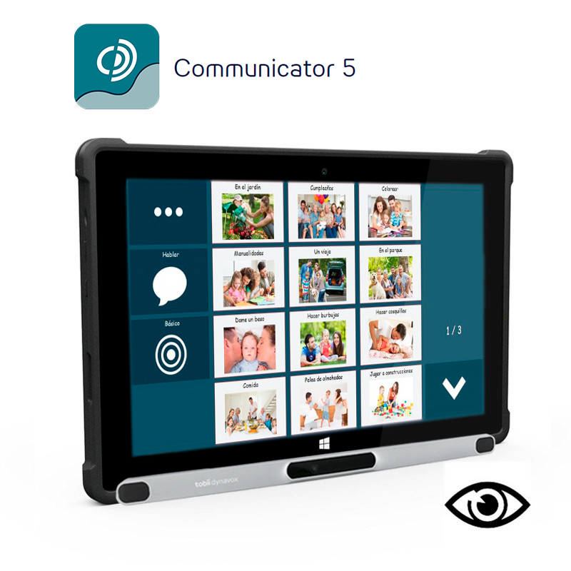 Comunicador dinámico para controlar con la mirada